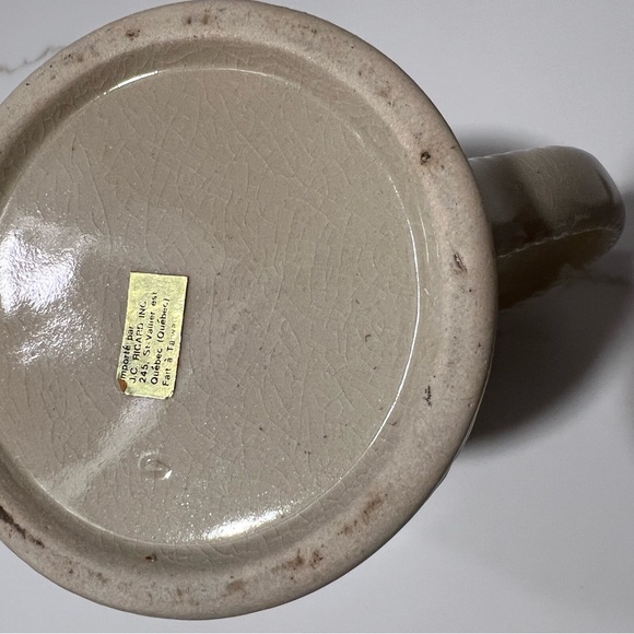 Brown Québec Ceramic Mug/Beer Stein with Historic City Design - Picture 6 of 8